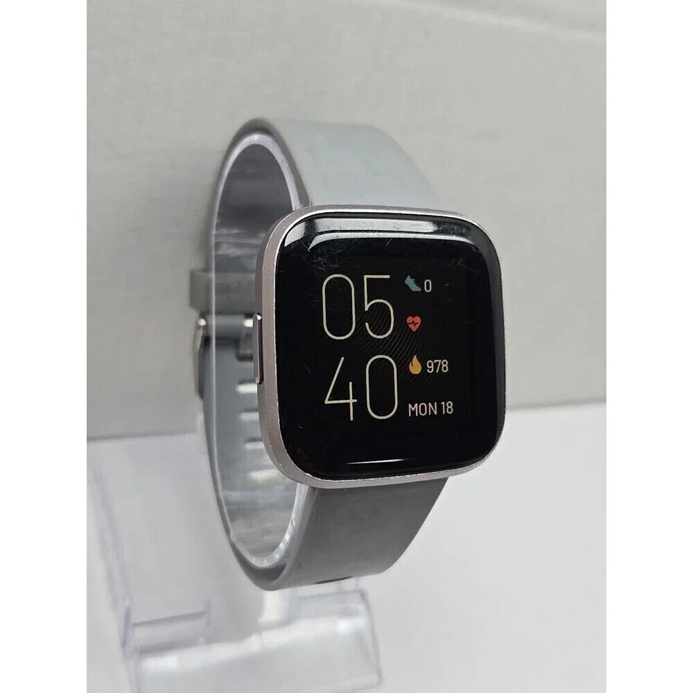 Fitbit Versa 2 Smartwatch Gray 40mm Alexa WR50M Always On Display W/ Charger